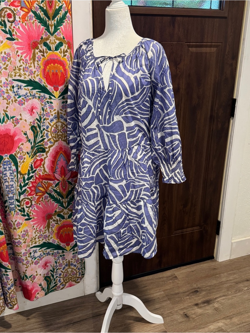 Rails Blue and White Mini Dress SMALL